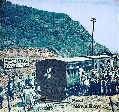 Selling The Post at the Canal Construction payday