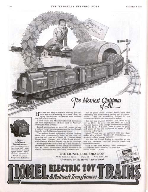 vintage christmas train set