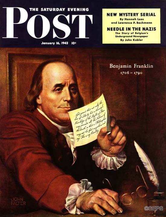 Cover Gallery: The Wisdom of Ben Franklin | The Saturday ...