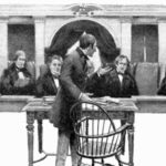 A lawyer arguing a case before the Supreme Court