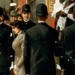 Police raiding an opium joint.
