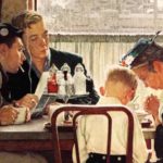 Norman Rockwell's painting, "Sayaing Grace"
