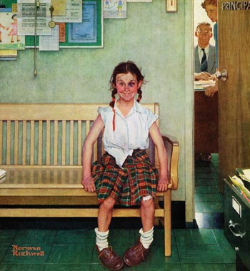 The Shiner by Norman Rockwell