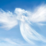 Cloud formation creating an angel