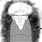 A grumpy older woman