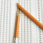 Broken pencil on school test