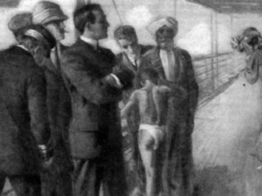 Men on a dock