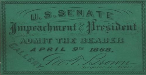 Impeachment ticket