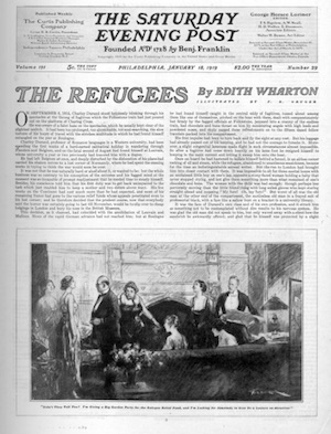 The first page of The Refugees