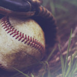 Catcher's mitt in grass