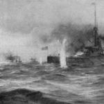 Ships doing battle
