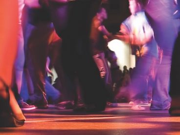 People dancing in a club