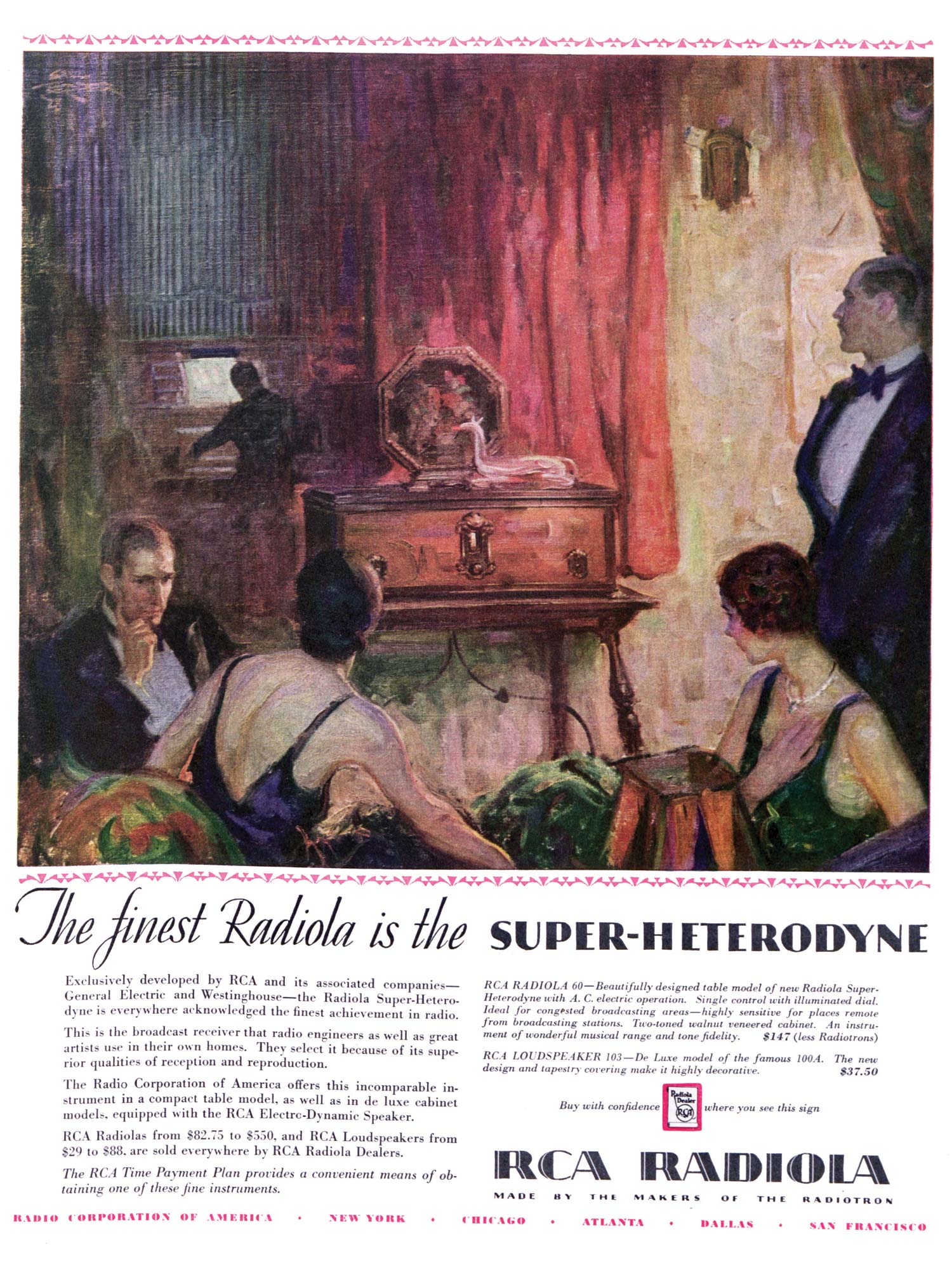 Vintage 1930s General Electric Radio Ad 