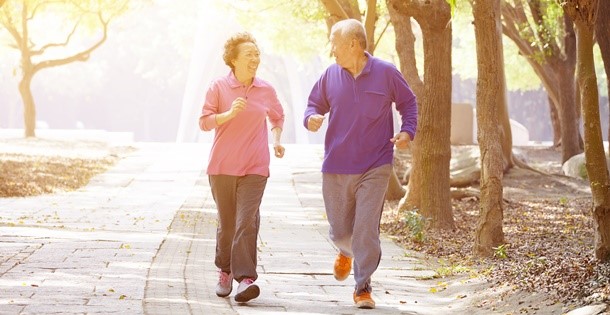 People jogging