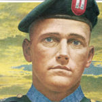 Illustrated portrait of Captain Roger H.C. Donlon