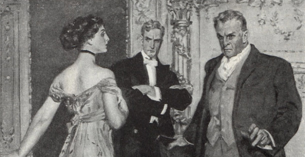 A man confesses to a woman.
