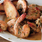 Shrimp and white wine