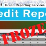 Frozen credit report