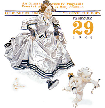 Old Maid chasing Cupid