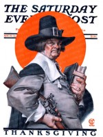 Pilgrim with a gun and Bible