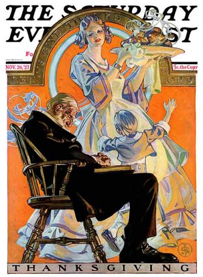  “Childhood Thanksgiving” by JC Leyendecker From November 26 1927