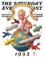 Airplanes circling Baby New Year