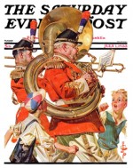 Fourth of July parade: tuba and trombone