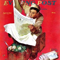 Willie Gillis on K.P by Norman Rockwell