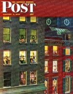 View of New Year's eve through apt. windows