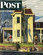 Outside of house during spring cleaning