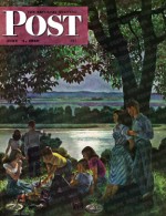 Evening picnic along the Missouri River