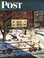 Gramercy Park in winter