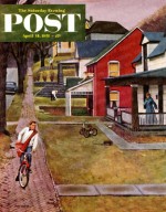 Paperboy on bike, with very poor aim