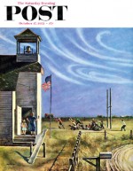 End of recess at rural school, football game over