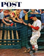 Stan Musial giving autographs