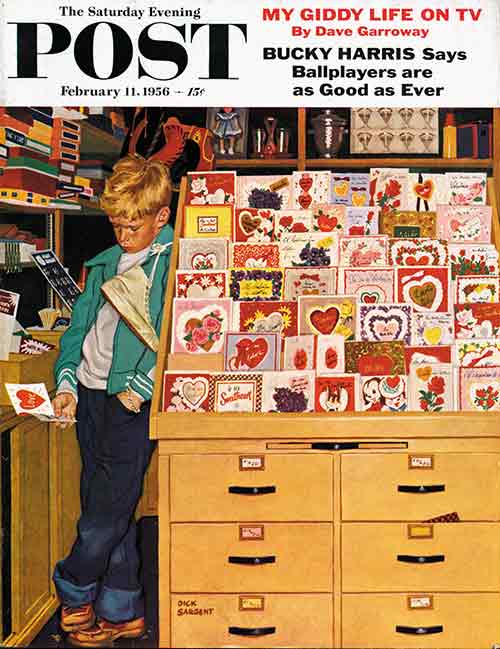 "First Valentine" by Richard Sargent From February 11, 1956
