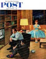 Girl's father, date watch baseball game