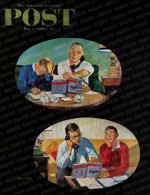 Two fathers checking homework over phone (2 part)