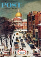 Park Street, Boston, looking toward statehouse