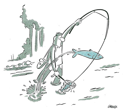 Cartoons: Fishing Fun  The Saturday Evening Post