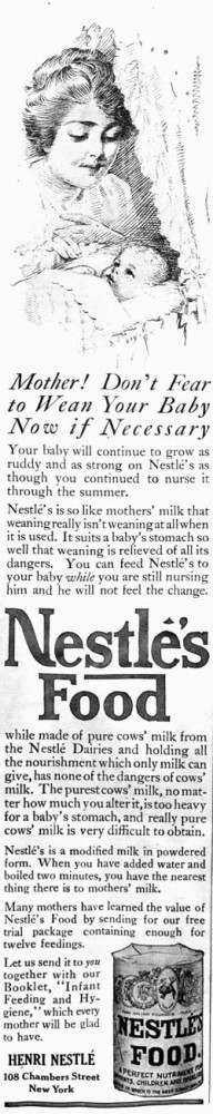 (The big craze of 1912: dis-attachment parenting)