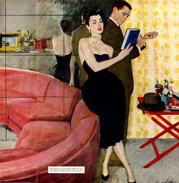 Woman and a man in an apartment