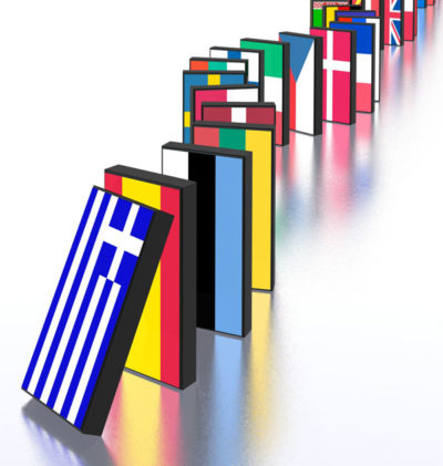 Dominoes European Flags