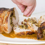Emeril Lagasse's Turkey Roulade with Peach Sage Gravy