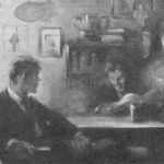 College men in dorm room