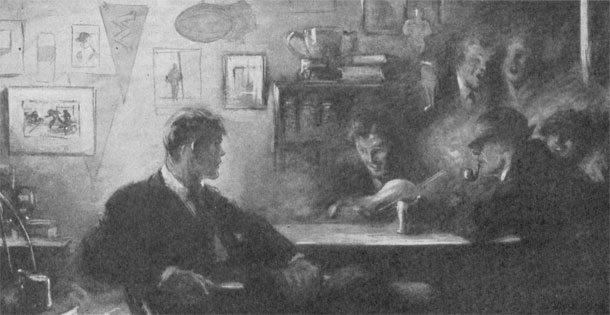College men in dorm room