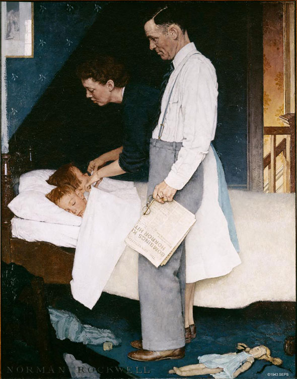 Freedom From Fear Norman Rockwell March 13, 1943