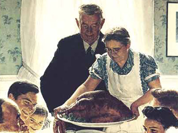 “Freedom From Want” by Norman Rockwell from March 3, 1943