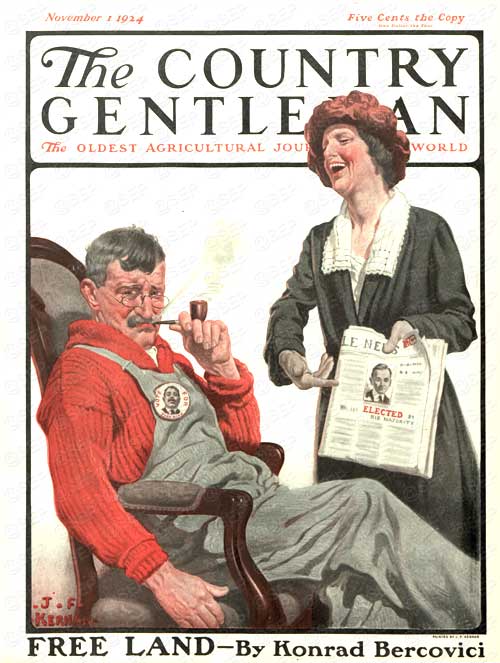 Her Man Won! by J.F. Kernan from Country Gentleman November 1, 1924
