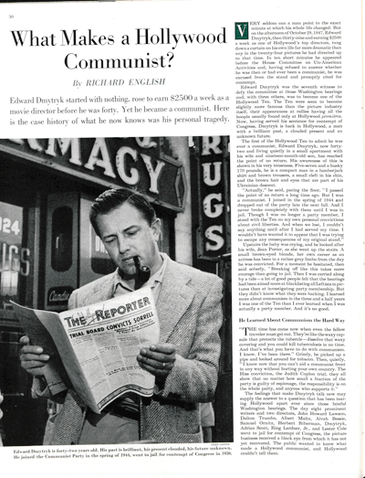 Image00001_small What Makes a Hollywood Communist?<br />by Richard English<br />May 19, 1951